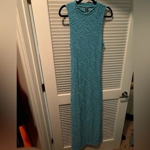 SHEIN BAE Solid Mock Neck Backless Bodycon Dress